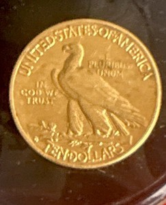 1911 $10 Gold Indian Head Eagle Coin - Pre-1933 Variety, Indian Head Design