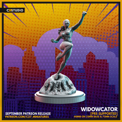 C27 - Alpha Flight Vindicator Fan Sculpt (40mm Marvel Crisis Protocol Scale)