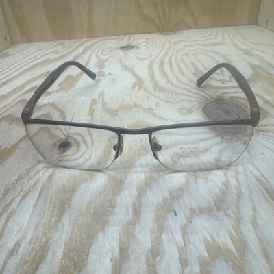 Oga Morel Men s Eyeglass Frames 100560 Brown Copper 56-17-145 France Rectangle