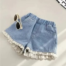 New Girls Denim Shorts Lightweight Summer Shorts Casual Versatile Outdoor Wear