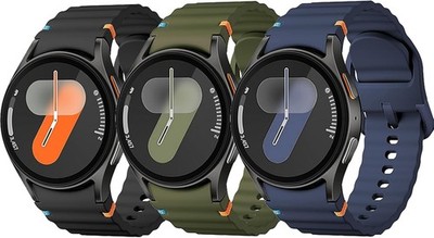 6 Pack Soft Silicone Strap Compatible with Samsung Galaxy Watch 7 40mm 44mm