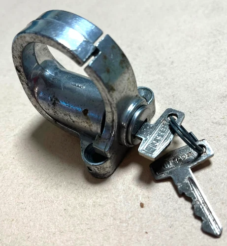 Vintage ZADI Italy Helmet Lock 2 Keys Vespa 150 Sprint Veloce Super GTR GT GS GL