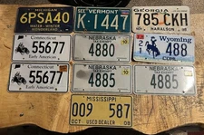 LICENSE PLATE PLATES Christmas, Special Sale  Lot  Of 10