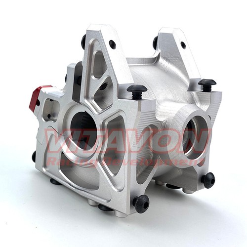 Vitavon DBXL E2.0 Front Bulkhead Redesigned CNC Aluminum7075 For LOSI Silver - Picture 3 of 4