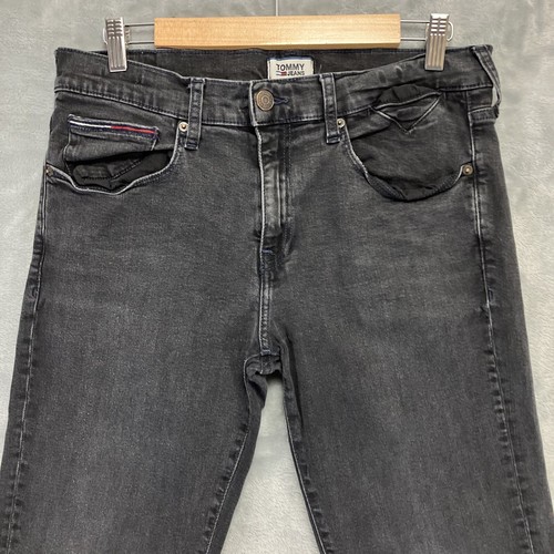 Tommy Hilfiger Sutton Jeans Black Classic Straight Stretch Mens W32 L33 - Picture 2 of 11