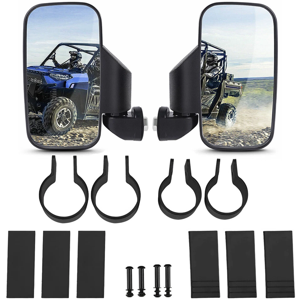 Juego de espejos retrovisores laterales UTV para Polaris Ranger RZR XP Crew 570 800 900 1000 Foto 4 de 4