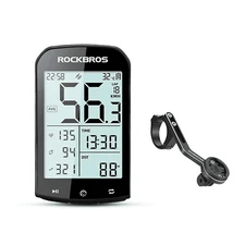 ROCKBROS Cycling Computer Speedometer With Bracket GPS ANT+ IPX6 1200mAH 36hours