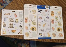 71 Vintage Hallmark Stickeroni Stickers Cats Bears Glitter Animals Lovers