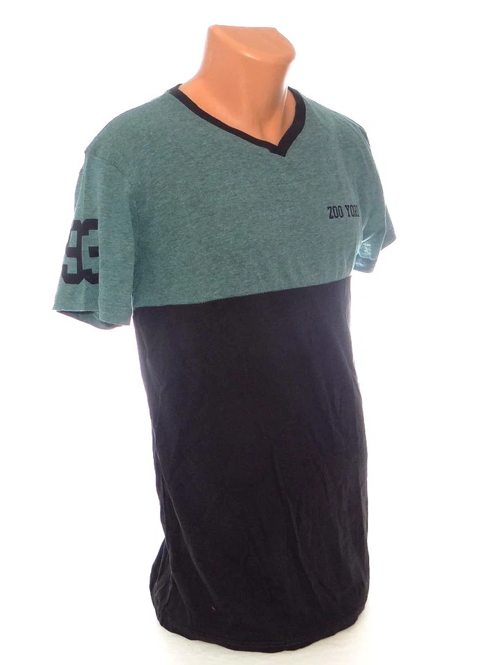 Camiseta Zoo York Verde y Negra Cuello en V Manga Corta Juvenil Niño XL 18/20 Foto 2 de 4