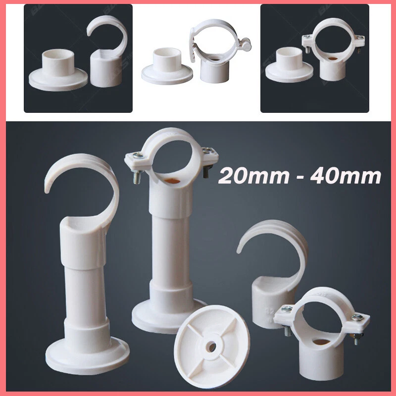 PVC Unlined Lined Pipe Clip Clamp Bracket Pipe Adjustable Mounting Stand Off