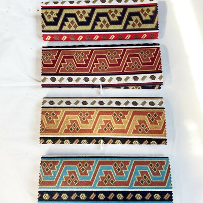 Persischer Azteken Tetris Streifen Jacquard Polsterstoff für Kissen & Vorhänge