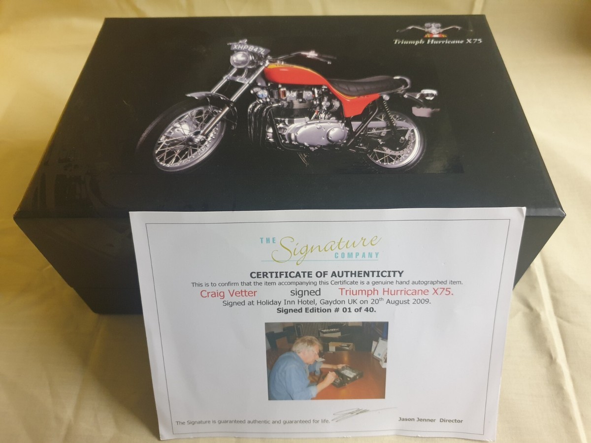 ミニチャンプス 1/12 Triumph Hurricane X75 トライアンフ ハリケーン