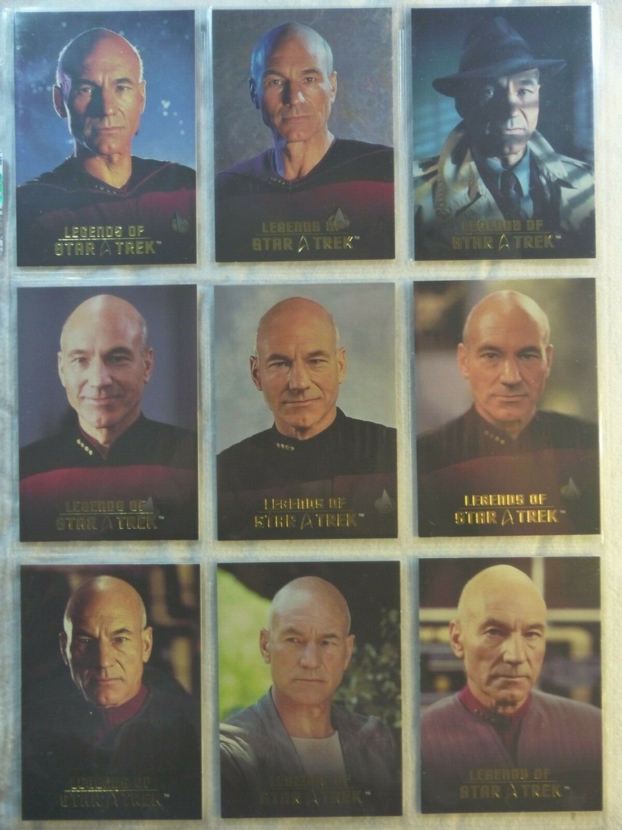 Legends of Star Trek 9 card set series 6 Captain Jean-Luc Picard