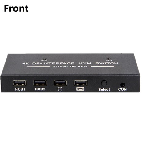 Commutateur KVM 2x1 Displayport 4K/60Hz DP USB KVM Commutateur, 2 PC Partager 1 Moniteur - Photo 3/12