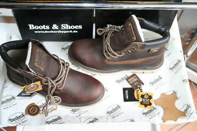 DOCKERS by gerli 45+ CRAZY HORSE Neu  natur echtes rustikales Büffel-Leder Teddy