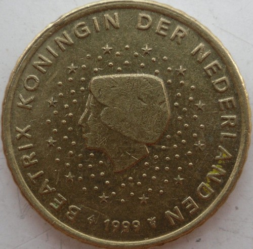 Münze 50 Cent € Niederlande 1999 Kursmünze Umlaufmünze - Bild 1 von 2