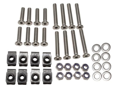 LAND ROVER DEFENDER 90 110 130 UP TO 2016 STAINLESS STEEL FRONT 2 DOORS BOLT KIT
