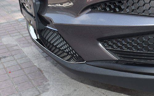 Protector de tira inferior de parachoques delantero cromado de acero 1 pieza para Acura RDX 2019-2021 - Imagen 9 de 9