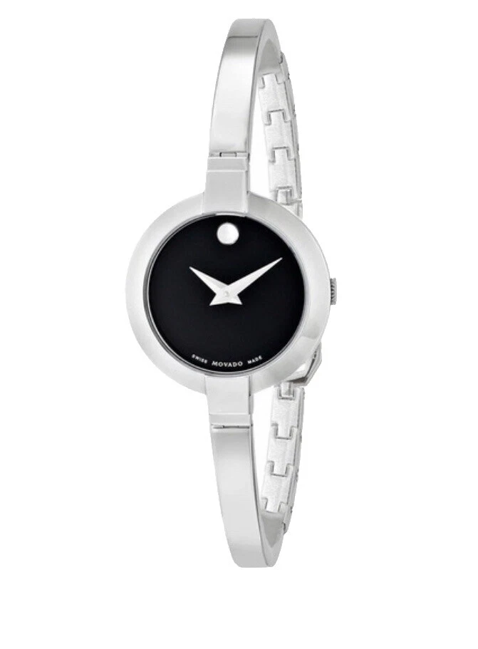 Banda De Plata Acero Inoxidable Movado Relojes de pulsera