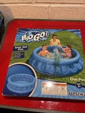 H2OGo Splash Time Fun Inflatable Blue Space Ship Pool 60 x 60 x 17 inches New