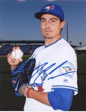 CONNER GREENE TORONTO BLUE JAYS POSED SIGNED 8X10 PHOTO W/COA 