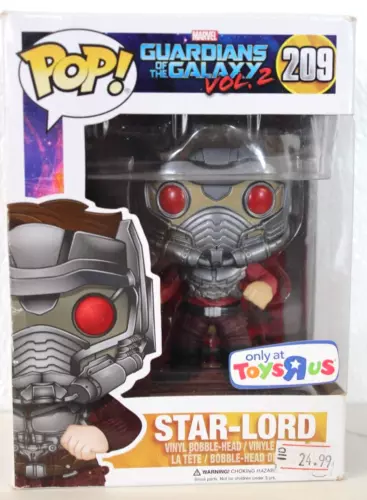 Funko Pop Star-Lord Vinyl Figure TRU Exclusive 209 Guardians Of The Galaxy Vol 2