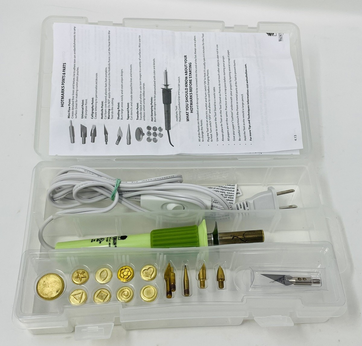 Walnut Hollow Creative Wood Burner Pen And Tips