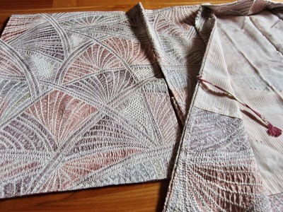 Giacca giapponese Kimono Haori nuovo 100%seta Shibori-zome ottimo per regalo 