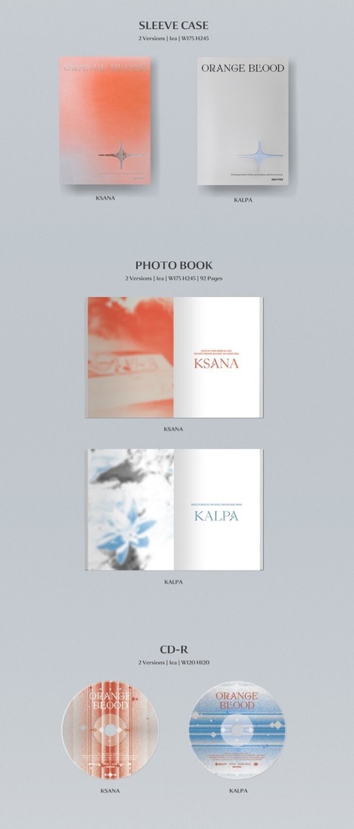 ENHYPEN [ORANGE BLOOD] 5th Mini Album 2 version Set + Store Gift