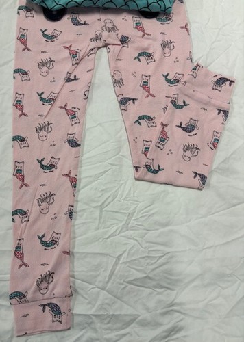 Carters GIRLS 3-PC MERMAID Tops & Bottoms Pajama Set(PINK/AQUA MULTI 4T)NWT - Picture 2 of 4