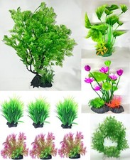 10 Pack Aquarium Artificial Plants - Various Sizes