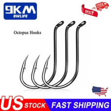100Pcs Octopus Fishing Hooks High Carbon Steel Circle Hooks 22mm~42mm Sea Hooks