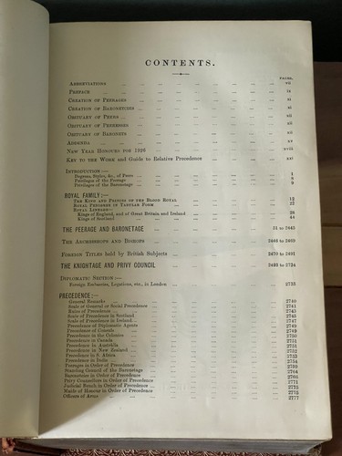 "Burkes Peerage and Baronetage 1926 Buch 7x10x5""" - Bild 8 von 16