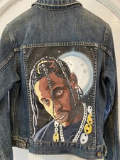 Travis Scott Hand Painted Women’s Large Jean Jacket.