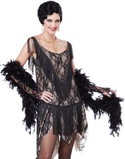 Women's 1920s Gatsby Gal Fancy Dress Costume - L (10-12)
