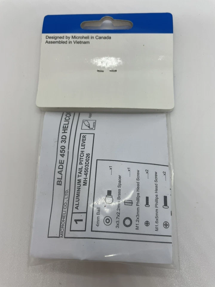 MH Alu Tail Pitch Lever (for MH Tail Set Pro BLADE 450X/ 3D RC Helicopter Parts - Image 4 of 4