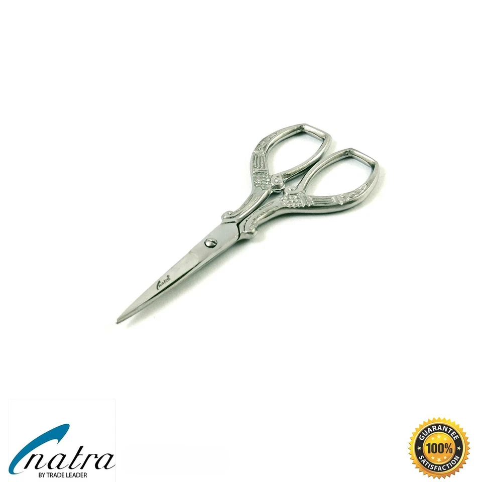 Stickschere 9,5 cm Fadenschere Nähenschere Handarbeitschere Schere NATRA - Bild 4 von 4