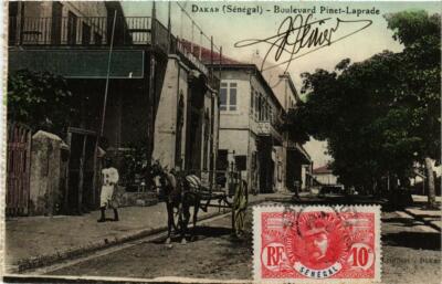 Old postcard AK SENEGAL DAKAR Boulevard Pinet-Laprade (670824)