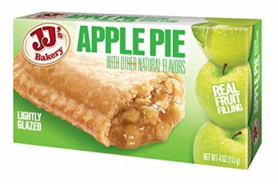 JJ's Bakery Lightly Glazed Snack Pies Kosher Parve 4oz (Apple) (Pack of 12)