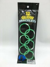 12 Pack Glow Bracelets 8 inches or 20 cm Neon Green BRAND NEW