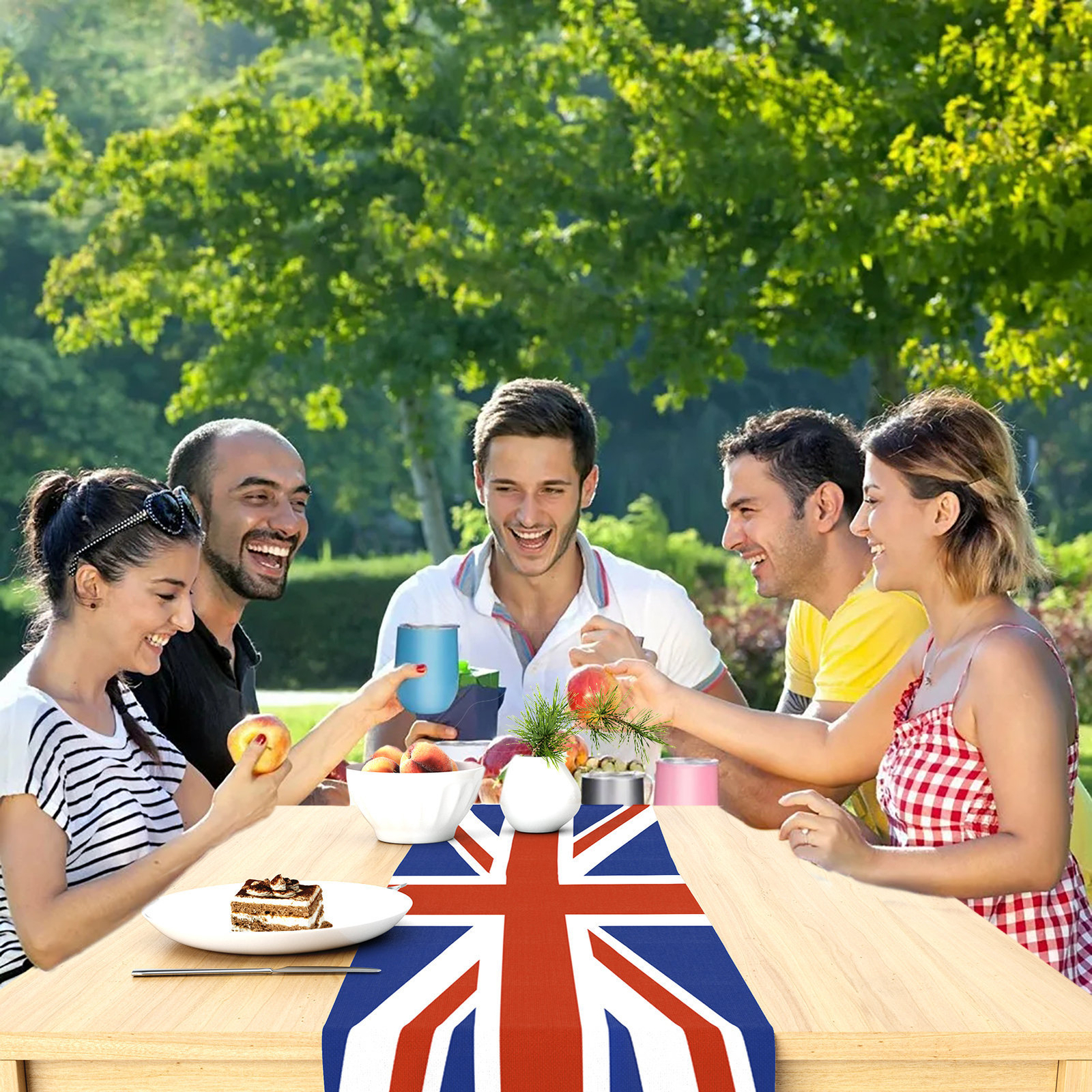 Union Jack Flag Table Runner Reusable Platinums Jubilee Table Cover 35*185cm eBay
