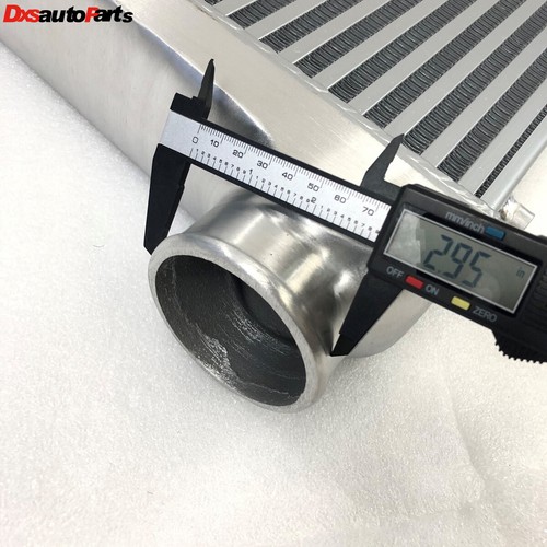 "Intercooler de montaje frontal de 3"" de aluminio pulido 3"" X13"" X3" - Imagen 6 de 7