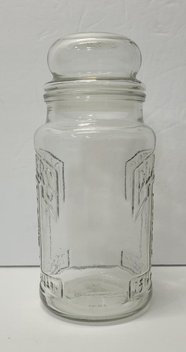 Vintage Planters Peanuts 75th Anniversary 1981 Clear Glass Jar/Canister with lid - Picture 3 of 7