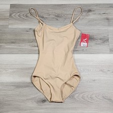 Capezio Tank Leotard Women's Small Nude Adjustable Strap New