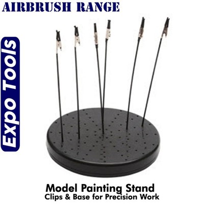 MALSTÄNDER Arbeitshalter AB520 mit Clips & Ständer Expo Tools Airbrush Sortiment