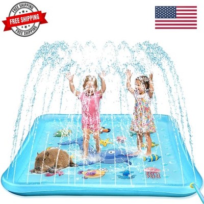 Splash Pad for Toddlers, Outdoor Sprinkler for Kids, 67'' Summer Water Toys In...