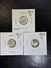 (3 Coins) 1964 D Silver Roosevelt Dimes