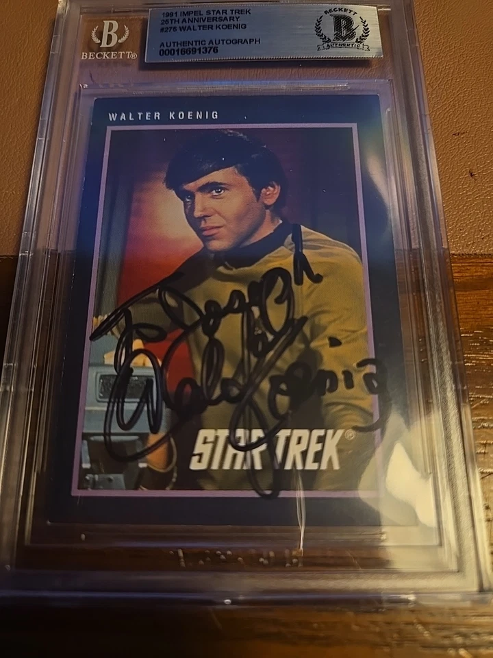 Impel Star Trek 1991 Walter Koenig Chekov #275 Bas Beckett BGS cubierta automática Foto 2 de 4
