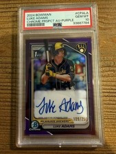2024 · Numbered 1st Bowman Chrome Auto · Purple Refractor · /250