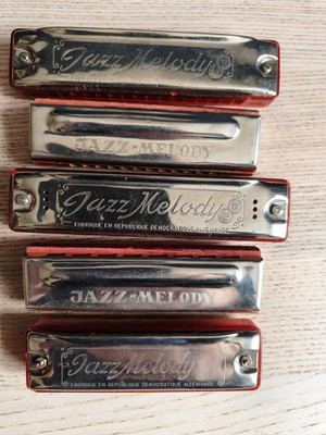 Vintage Mundharmonika Jazz Melodie x 5